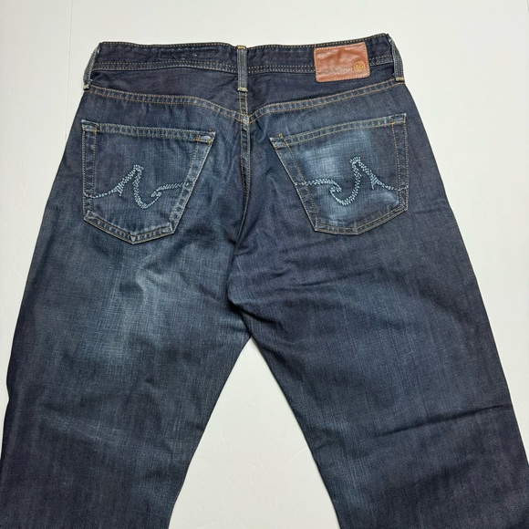 AG Adriano Goldschmeid The Protege Straight Leg Low Rise Dark Wash Jeans 30x28 - Picture 6 of 10